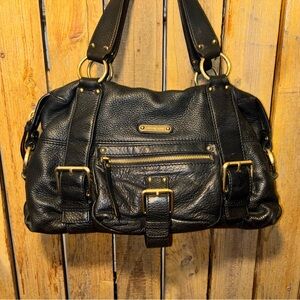 Micheal Kors Black Leather Satchel